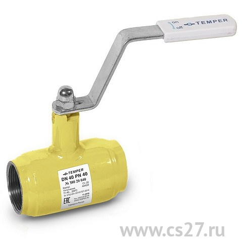 картинка Кран шаровый под муфтовый полный проход TEMPER 39020015 ГАЗ DN15 PN40 | Центр Снабжения | Дальний Восток | Чита