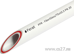 картинка Труба FERAT  PPR-Fiber-G (из полипропилена, армированная стекловолокном)40 х5.5 PN20 4 м. | Центр Снабжения 