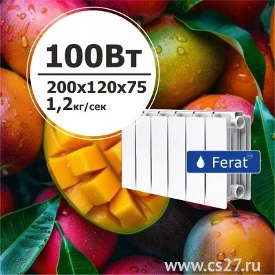 картинка Биметаллический радиатор FERAT БиМАНГО 200x120    6 сек | Центр Снабжения | Дальний Восток | Чита